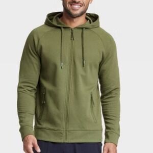 All in Motion Full Zip Hoodie Jacket W/Pockets‎ Activewear Gracious Green Small